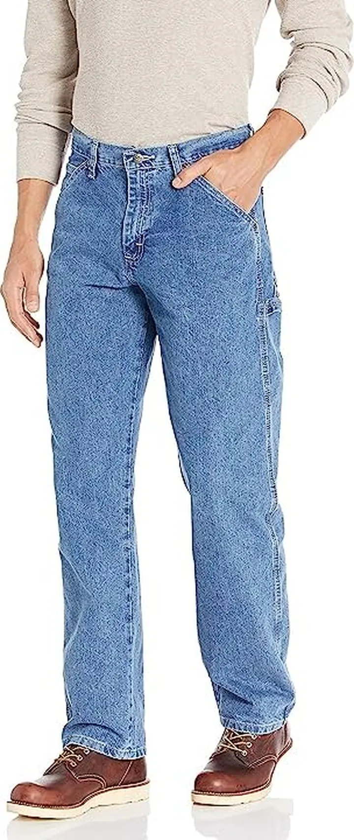 Lee Riders Indigo Men's Carpenter Jean (Vintage Stonewash) Men's Jeans