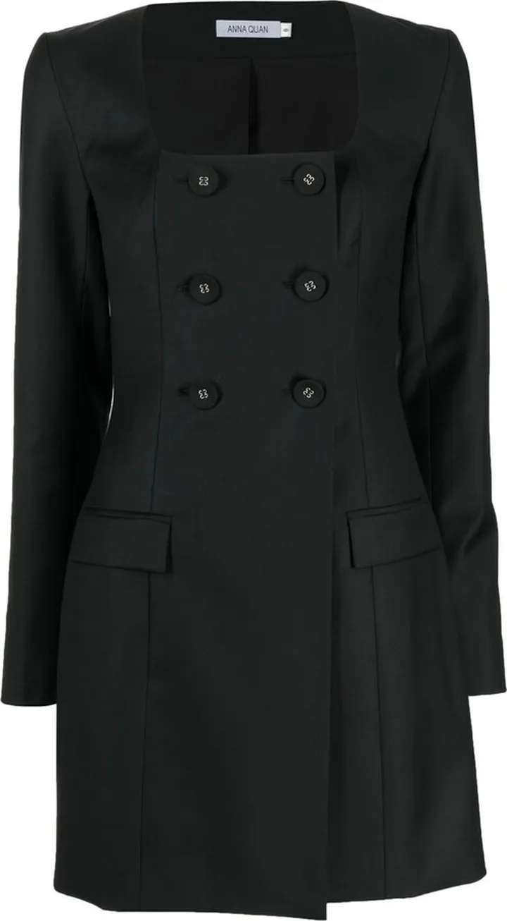 Square-Neck Blazer Dress