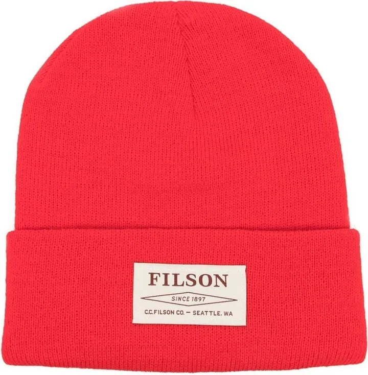 Knitted Logo-Patch Beanie