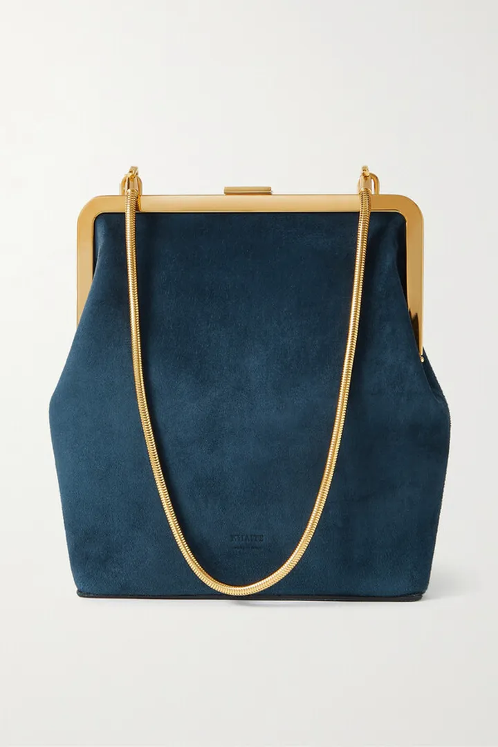 Khaite - Lilith Suede Tote - Blue