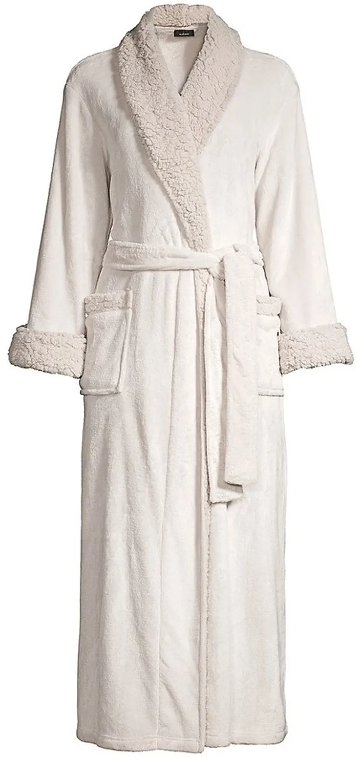 Faux-Shearling Sherpa Robe