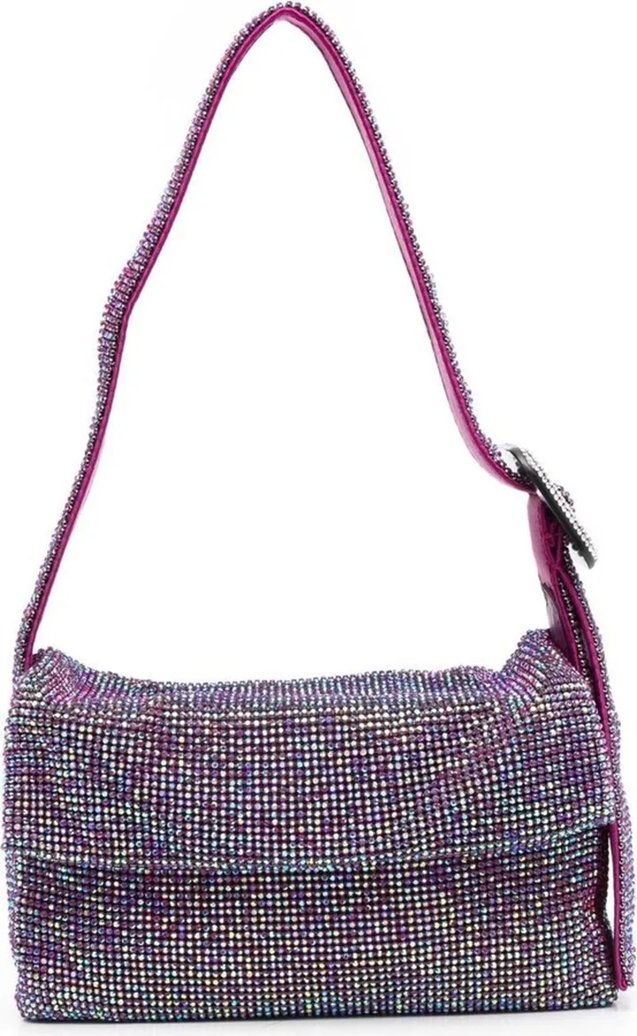 Gem-Embellished Shoulder Bag
