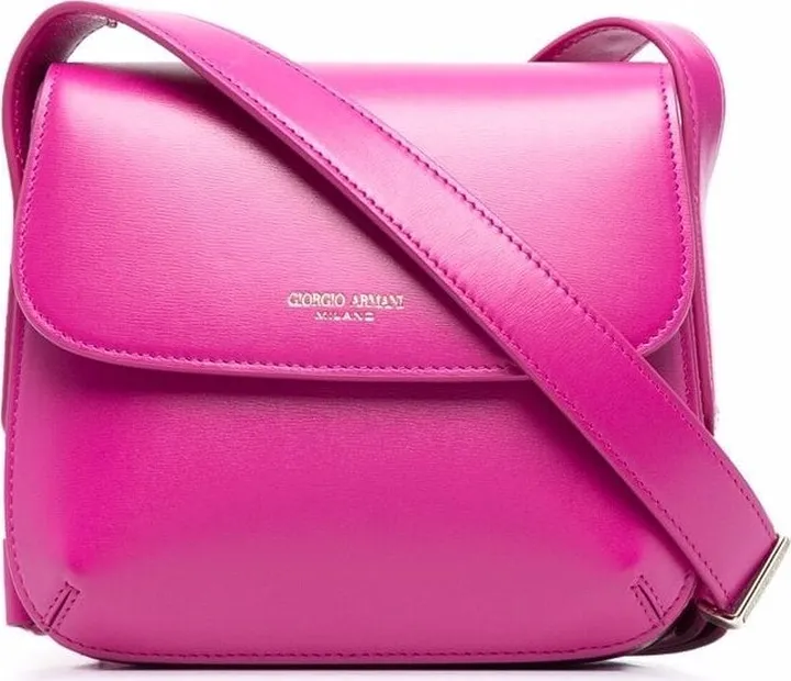 Logo-Embossed Leather Shoulder Bag
