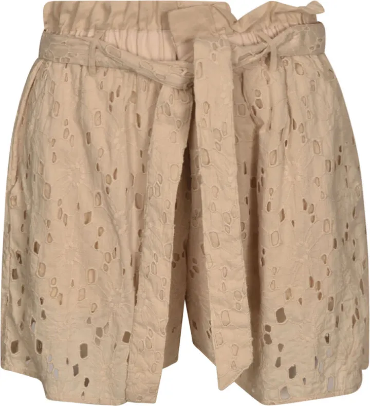 High Waist Belted Shorts