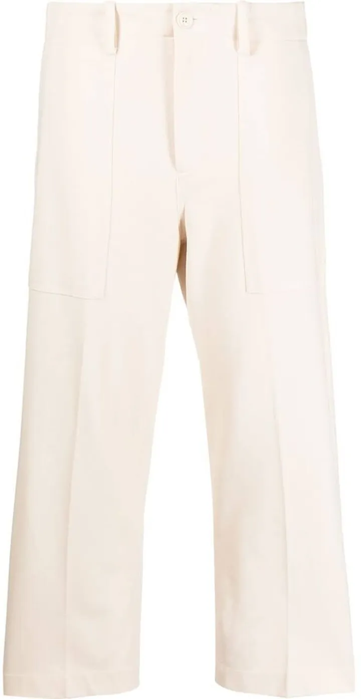 High-Waist Cropped Trousers