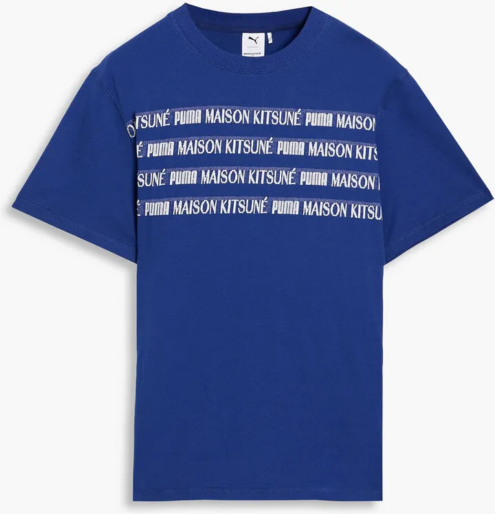 + Puma monogram-trimmed cotton-jersey T-shirt