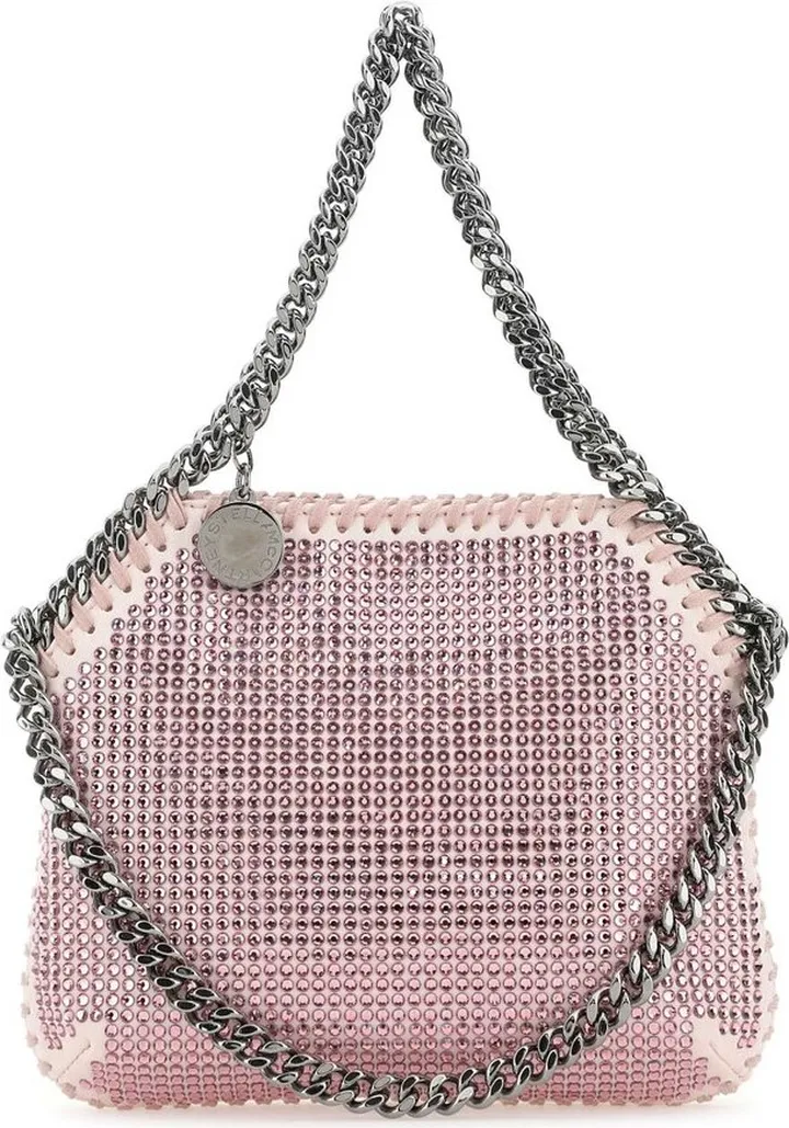 Stella McCartney Mini Falabella Embellished Chain-Link Tote Bag