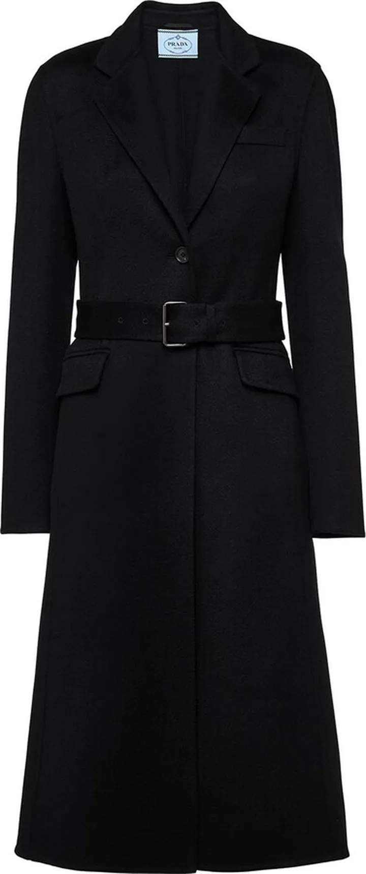 Belted Knee-Length Coat
