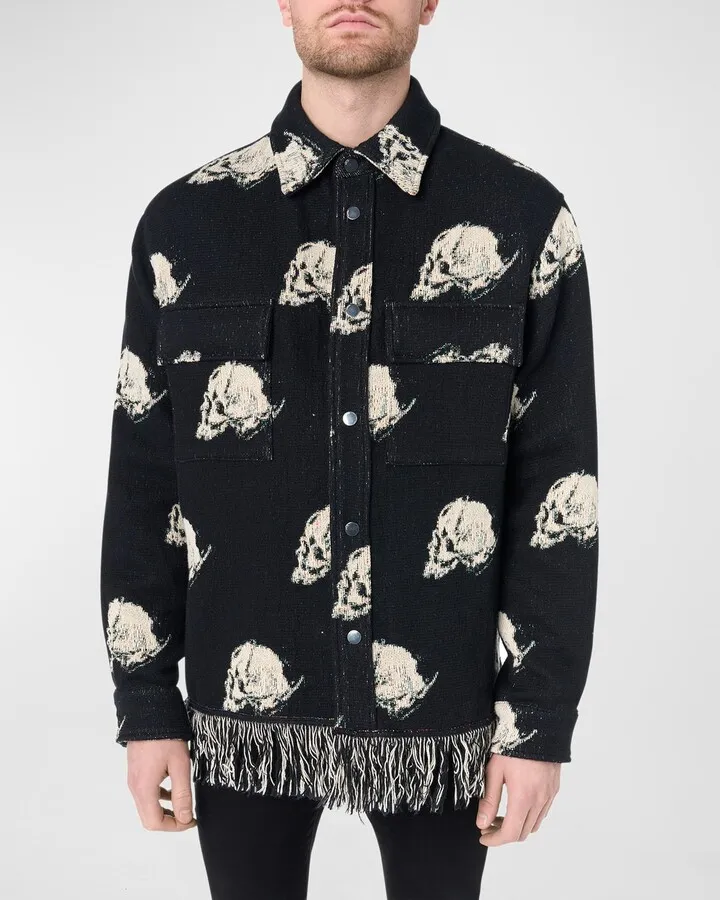 Men's Columns of Duality Fringe Shirt