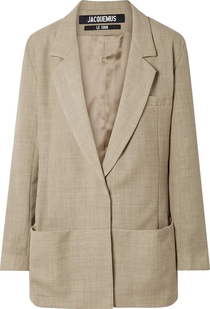 Saafi oversized mélange wool blazer