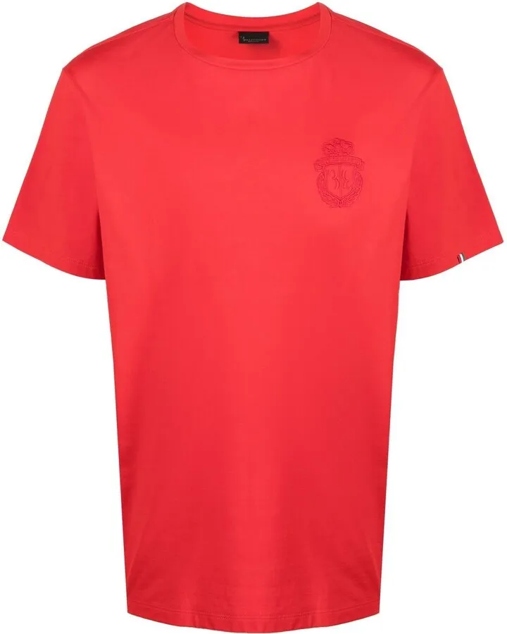 embroidered-logo T-shirt