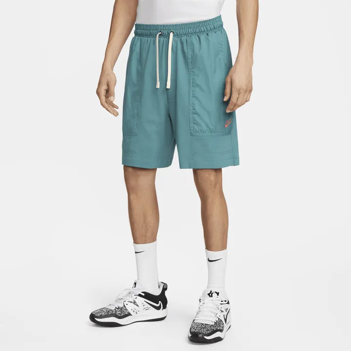 Nike Men's Kevin Durant 8" Fleece Basketball Shorts in Green