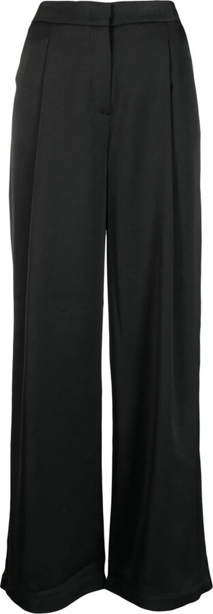 Pleated Straight-Leg Trousers