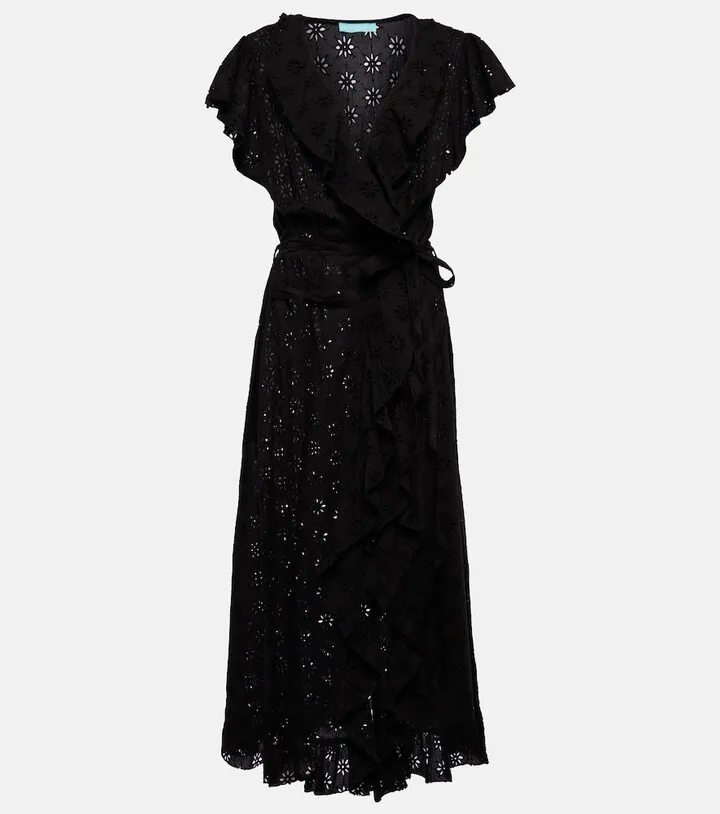 Brianna embroidered cotton maxi dress