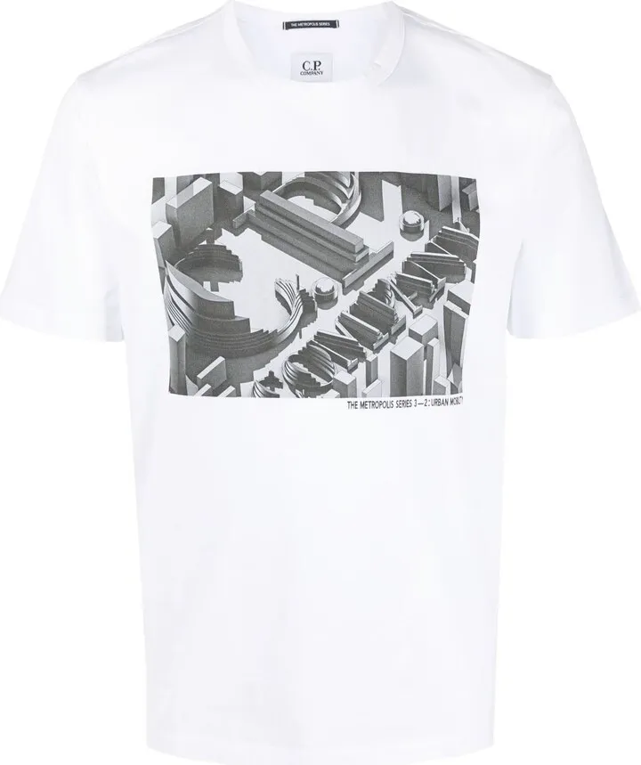 C.P. COMPANY- Printed T-shirt