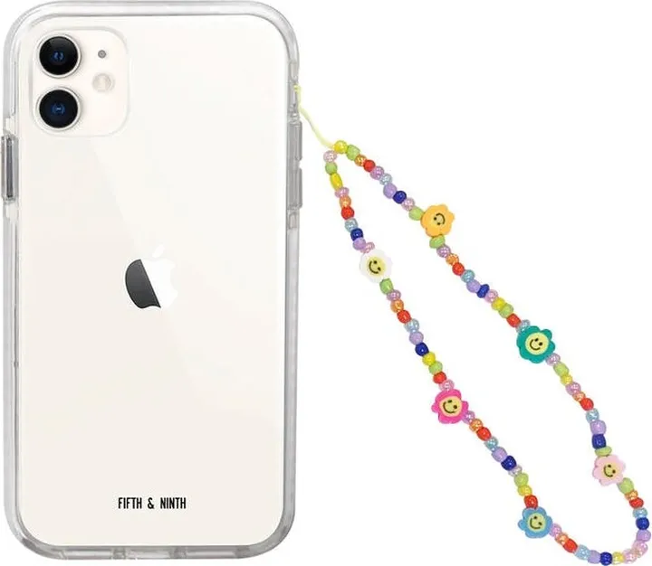 Fifth & Ninth Smiley Flower Beaded Phone Charm