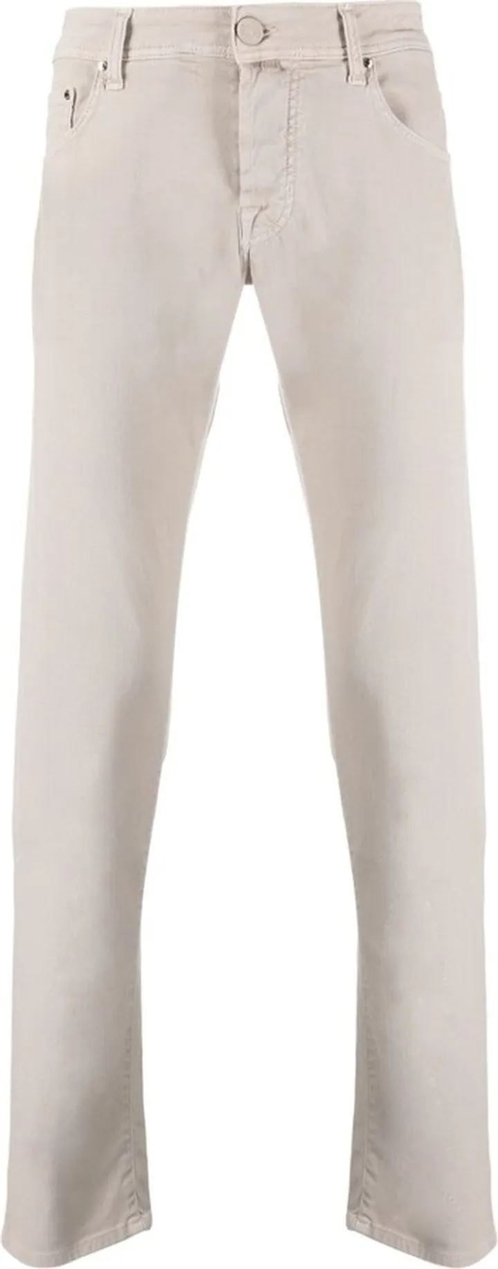 Straight-Leg Slim-Fit Trousers