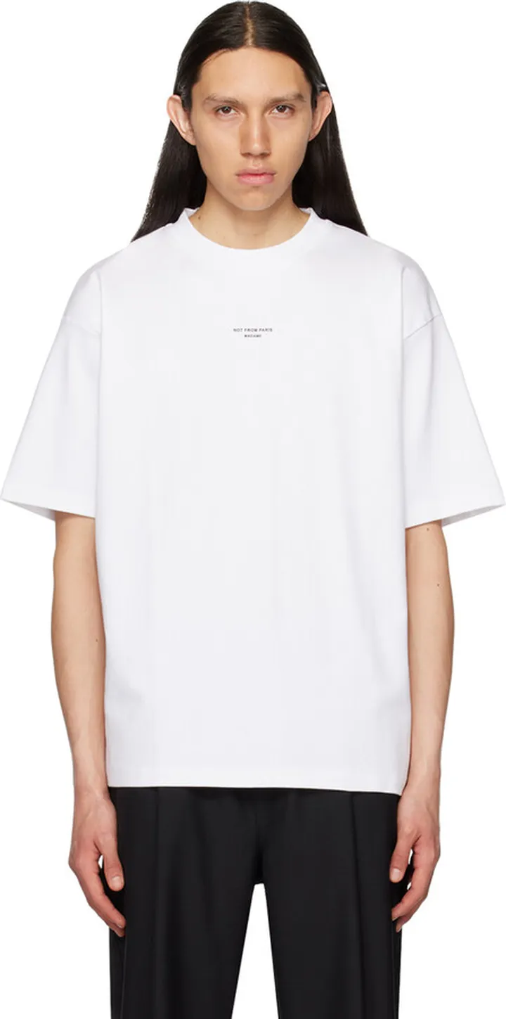 Drôle De Monsieur White 'Le T-Shirt Slogan' T-Shirt