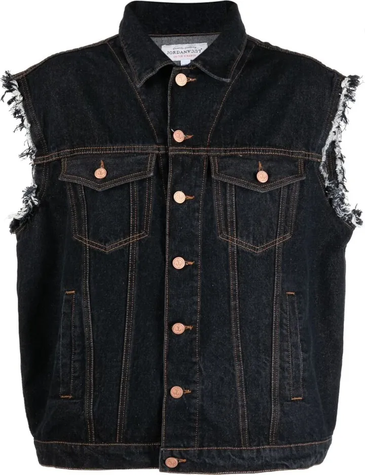 Union Jack denim gilet