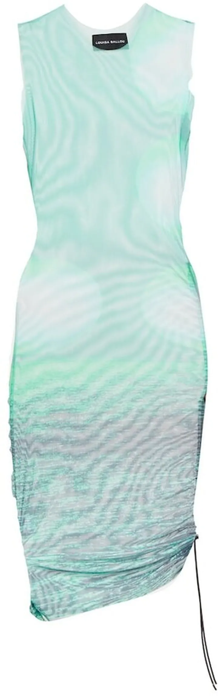 Heatwave printed mesh minidress