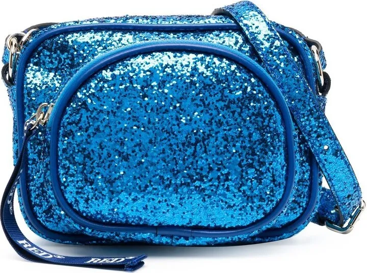 Glitter All-Around Zip Crossbody Bag