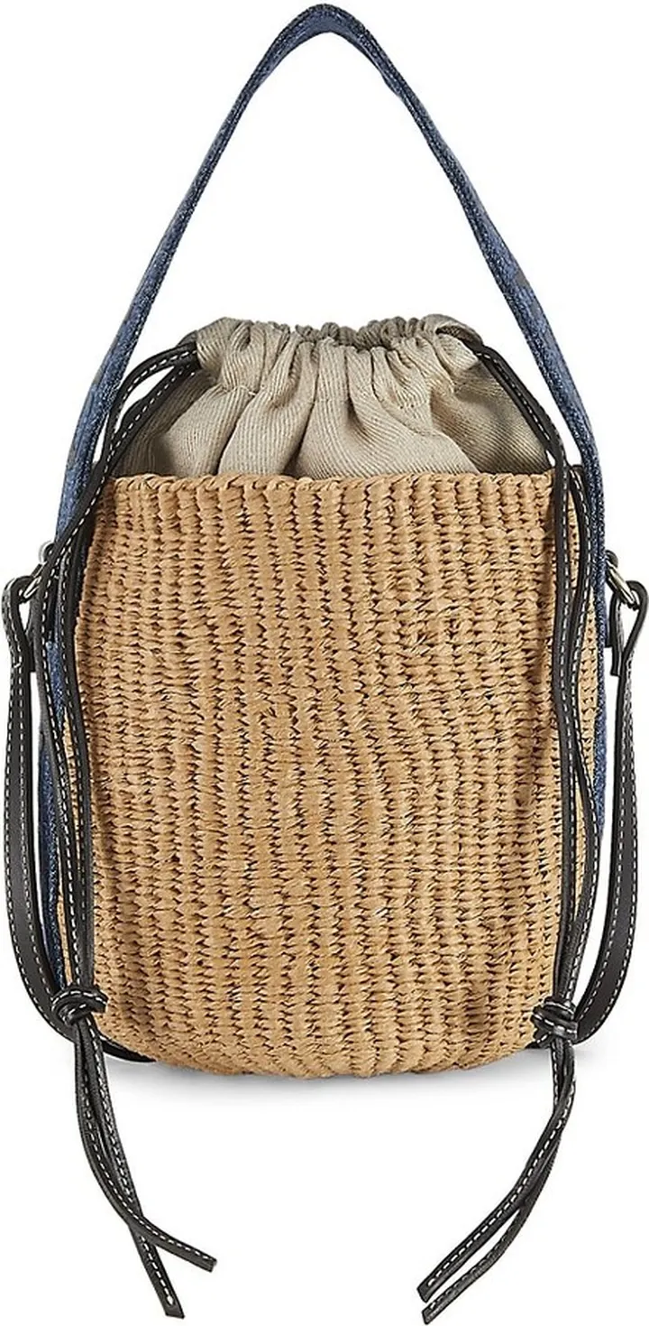 Woody Woven Basket Bag