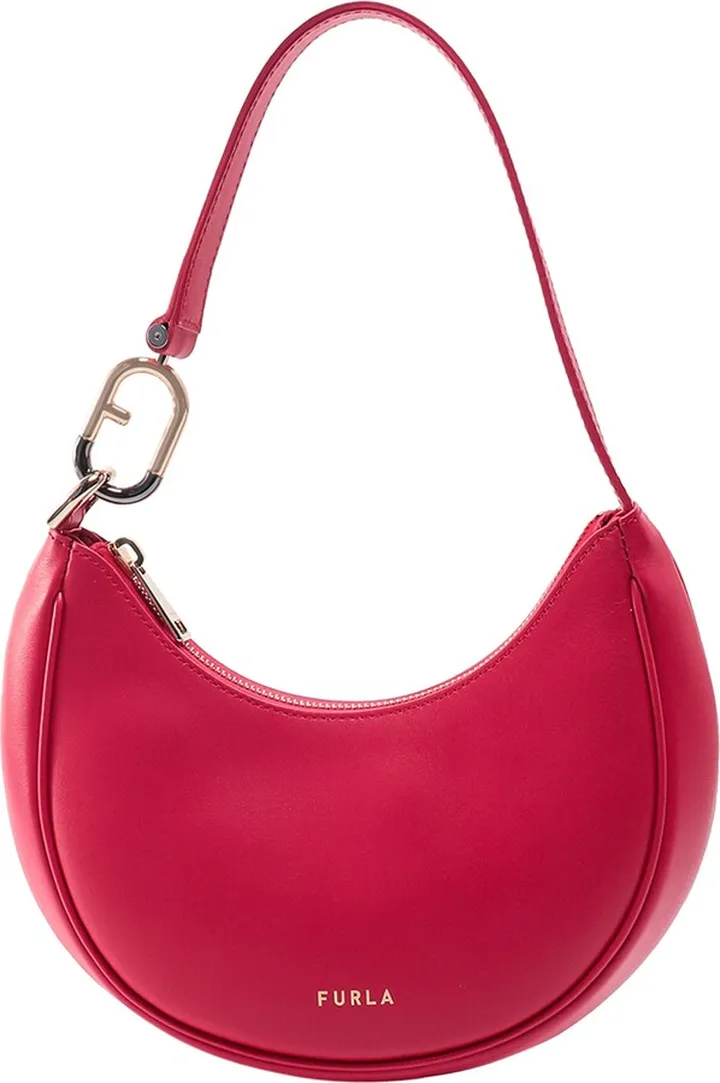 Primavera leather shoulder bag with logo detail
