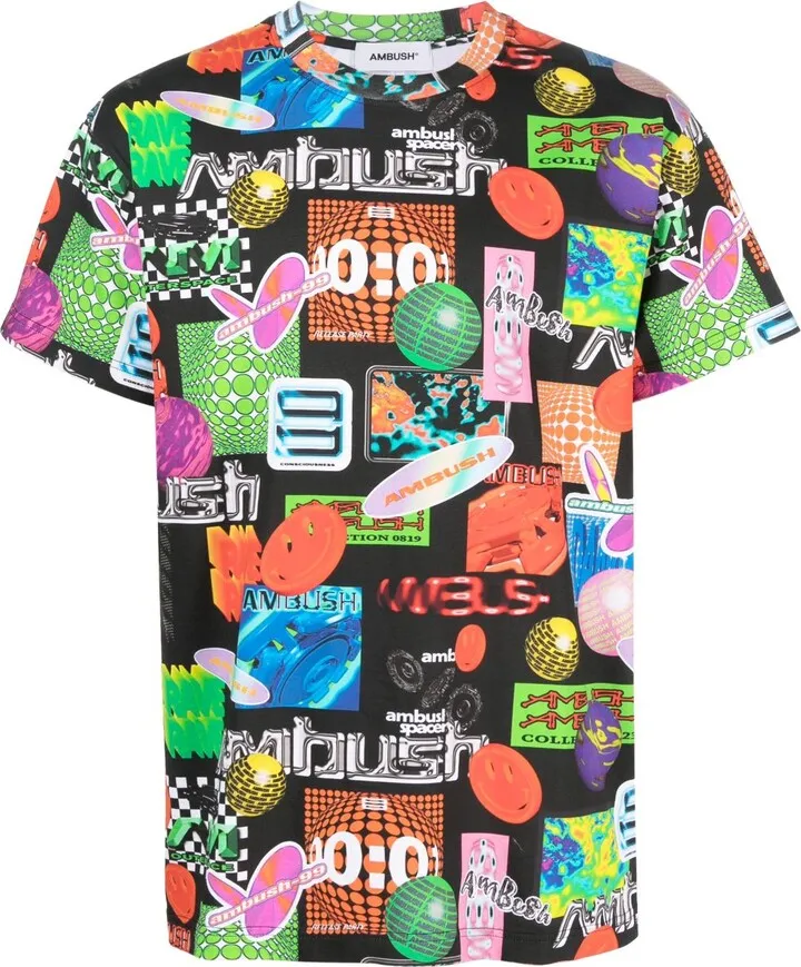 logo-print cotton T-shirt
