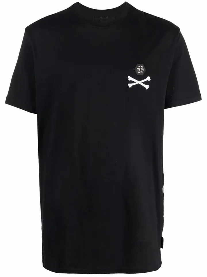 skeleton print T-shirt