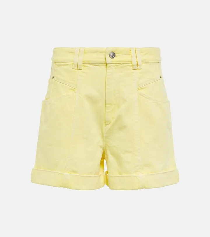 Vetanio high-rise denim shorts