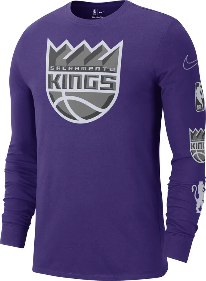 Sacramento Kings City Edition Nike Men's NBA Long-Sleeve T-Shirt in Purple