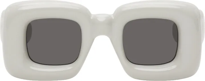 Loewe White Inflated Square Sunglasses