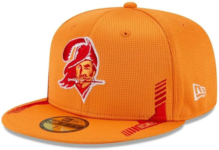 Men's Orange Tampa Bay Buccaneers 2021 Nfl Sideline Home Historic Logo 59FIFTY Fitted Hat