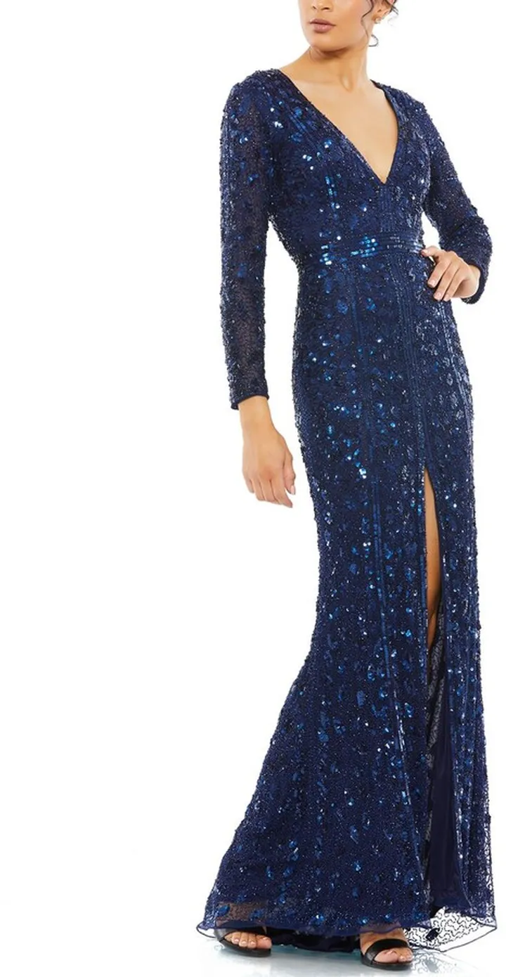 Beaded A-Line Gown