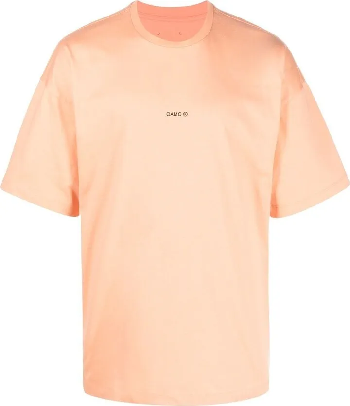 graphic-patch cotton T-shirt