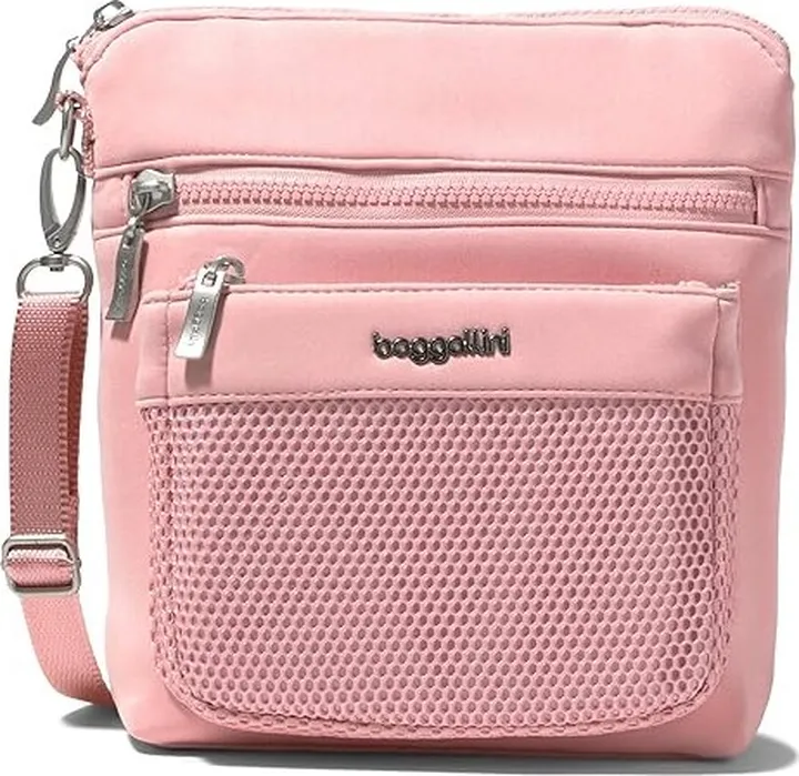 Baggallini Modern Pocket Crossbody (Blush Neoprene) Cross Body Handbags