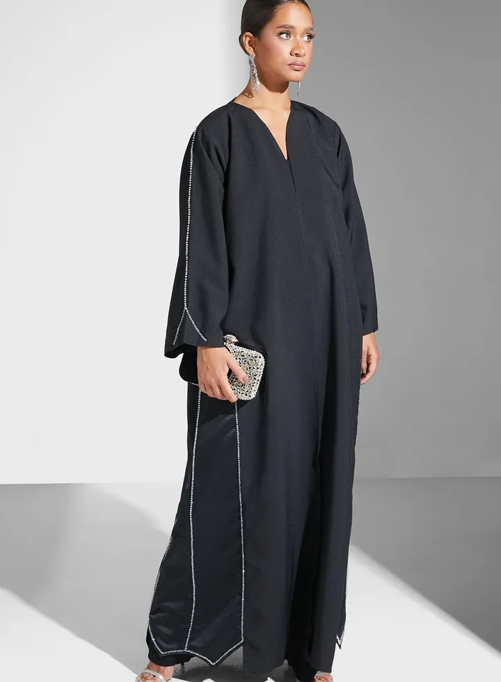 Embellished Detail Abaya