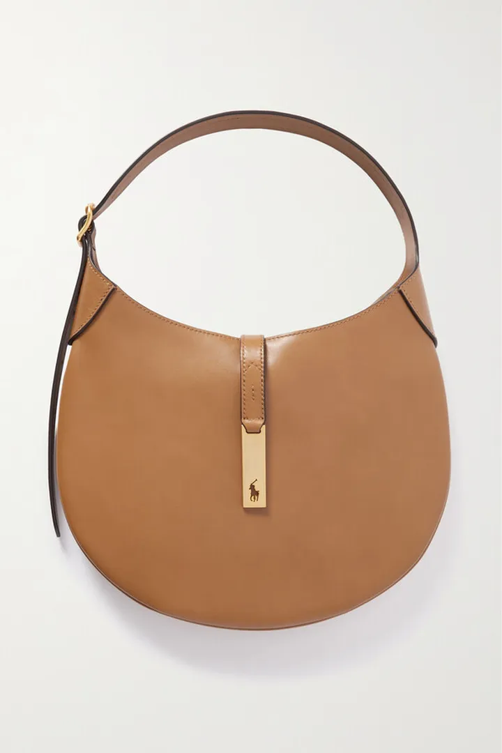 Polo Ralph Lauren - Polo Id Medium Leather Shoulder Bag - Brown