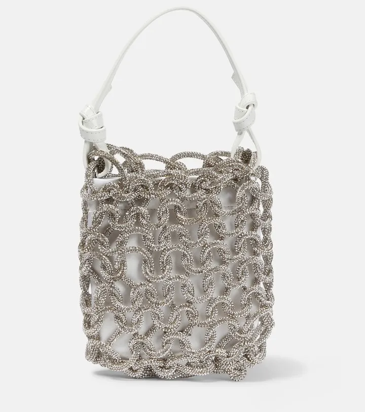 Rhinestone-embellished tote bag