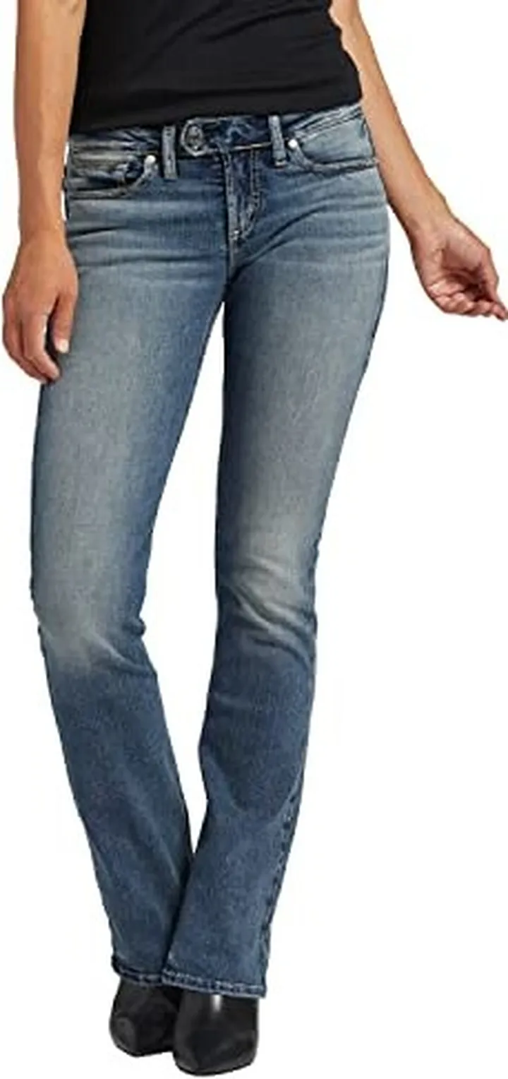 Silver Jeans Co. Women's Tuesday Low Rise Slim Bootcut Jeans
