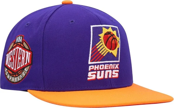 Men's Mitchell & Ness Purple Phoenix Suns Hardwood Classics Coast to Coast Fitted Hat