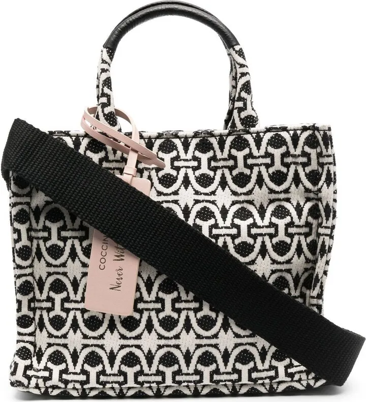 Monogram-Pattern Tote-Bag
