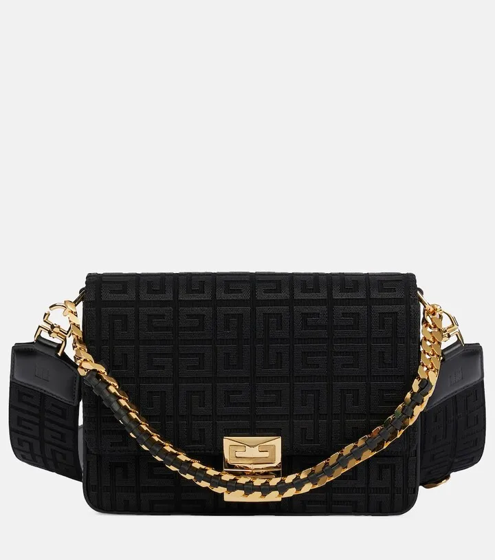 4G Medium canvas shoulder bag
