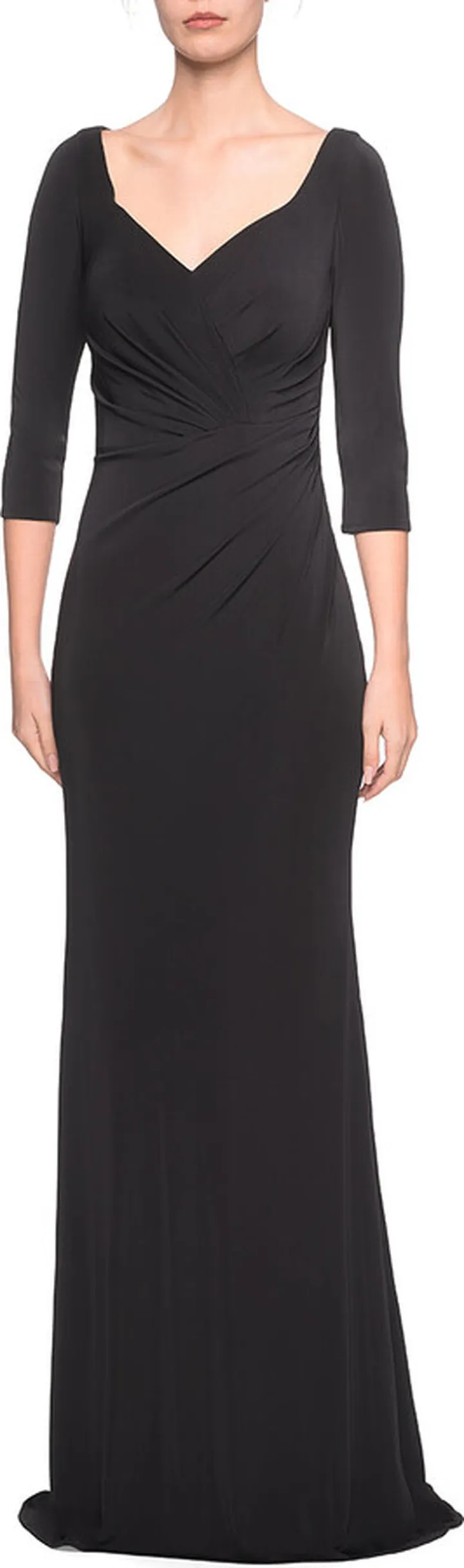 Sweetheart Neckline Long Jersey Dress