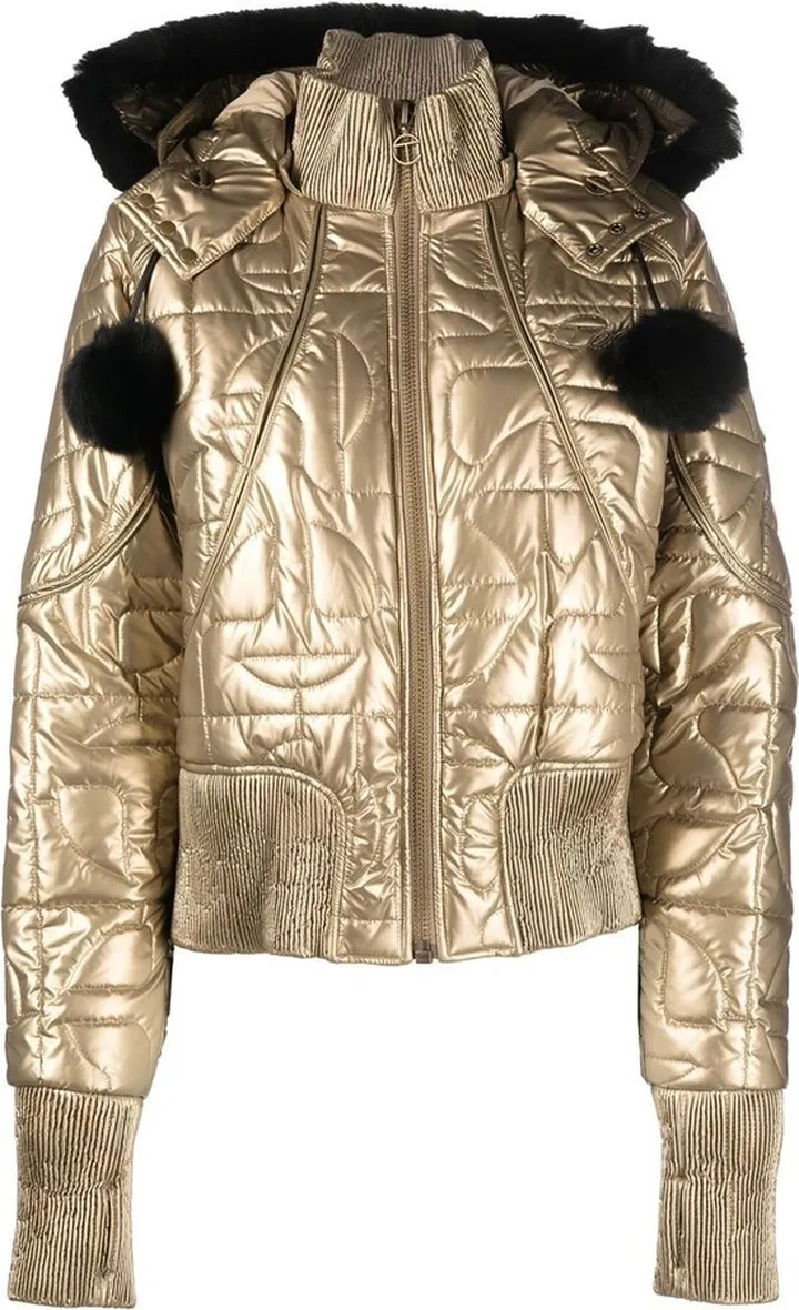 x Telfar metallic bomber jacket