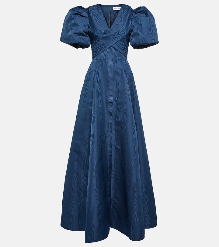 Puff-sleeve gown