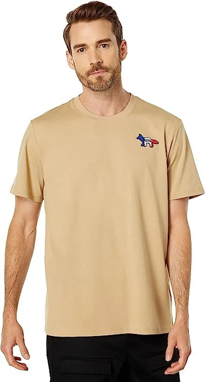 PUMA Puma X Maison Kitsune Oversized Tee (Travertine) Men's Clothing