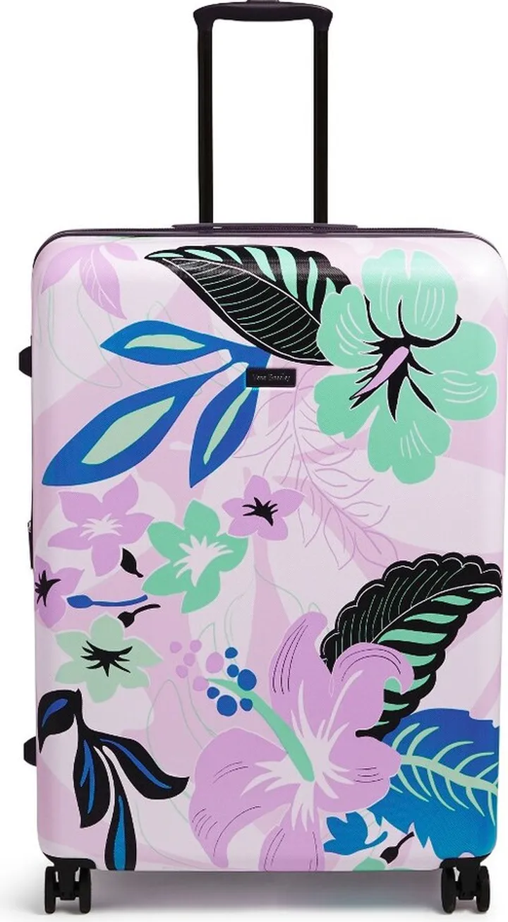 Vera Bradley Women's Hardside XL Spinner Luggage Island Floral Purple