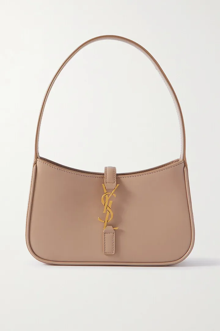 SAINT LAURENT - Le 5 À 7 Leather Shoulder Bag - Brown