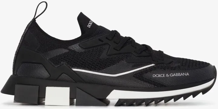 Black Sorrento Low-Top Mesh Sneakers